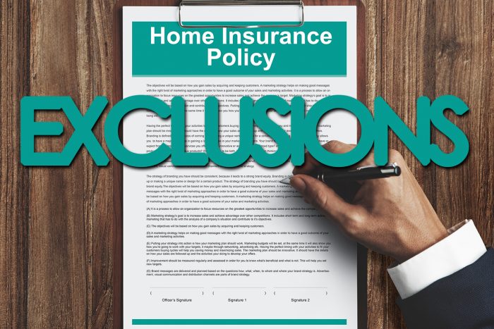 Read more about the article What are some of the items that your home insurance might NOT cover?